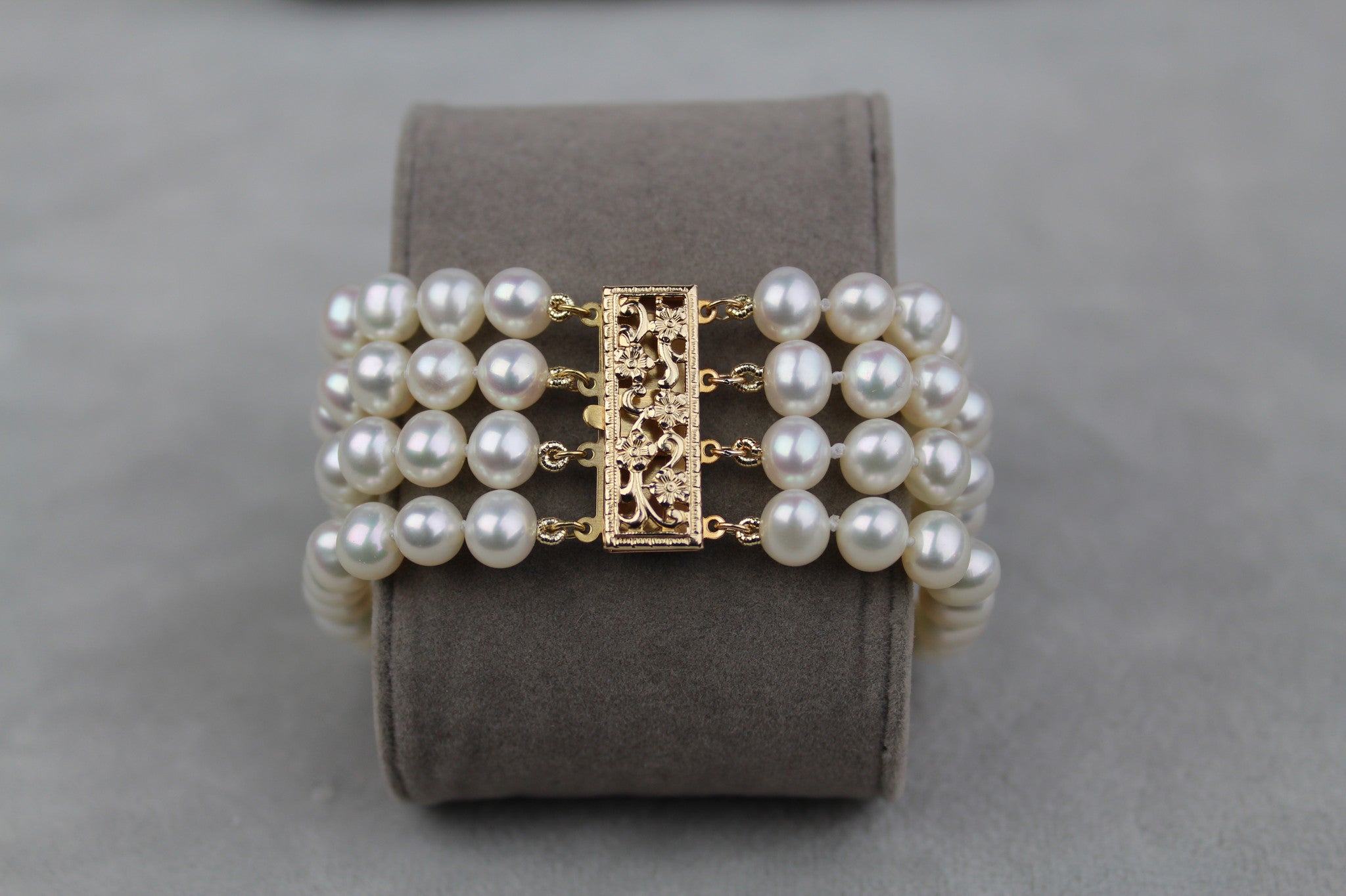 Pearl Cluster FWP Bangle | Gold filled | Pearl Bracelet | Beach Bangles | Gold Bracelets | Pearl Jewelry | 14 outlet Gauge